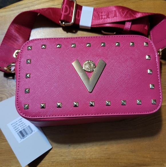 Valentino Pink Crossbody Bag with Gold Studs - Picture 1 of 4